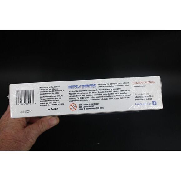 Bits and Pieces 1000 Piece Puzzle SEALED Gazebo Garden By Mary Thompson - Picture 3 of 6